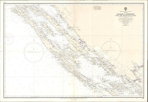 Chart 2711 - Zadar až Šibenik 1964