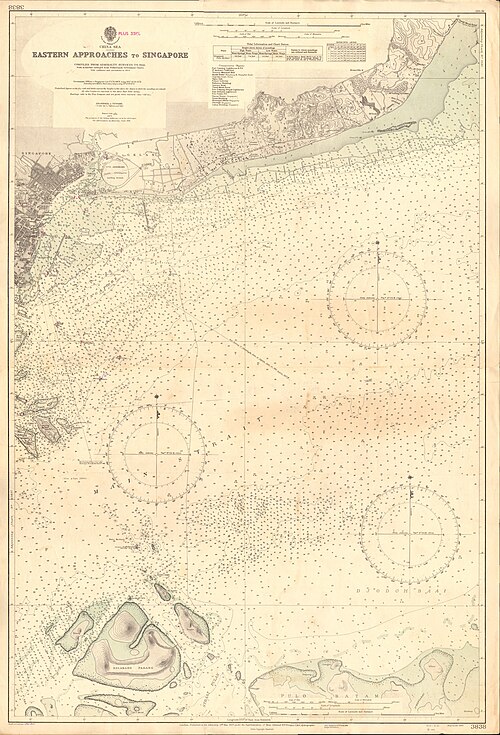 Admiralitní mapa č. 3838, 1927