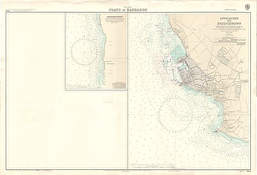 Admirality Chart 502: Plány v Barbadosu, 1963