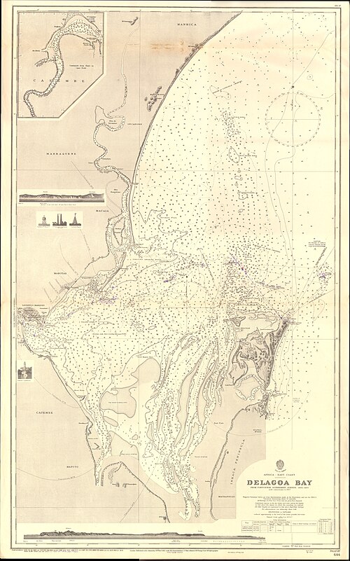 Admiralty Chart 644: Záliv Delagoa (1910)