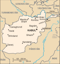 Mapa Afghánistánu