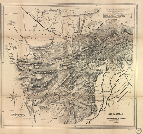 Mapa Afghánistánu