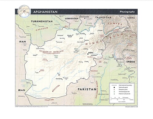 Afghánistán - Fyziogeografie