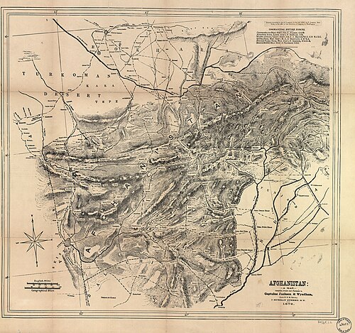 Mapa Afganistánu (LOC 2004629229)