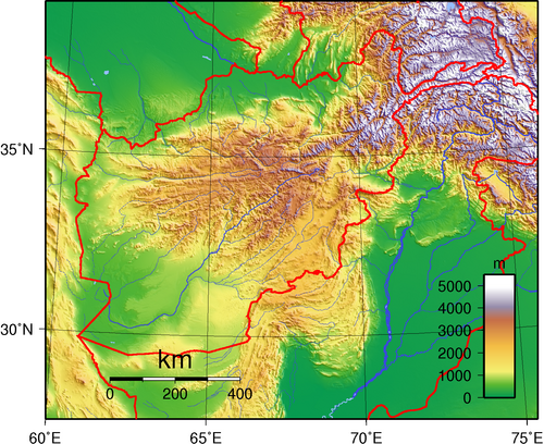 Topografie Afghánistánu