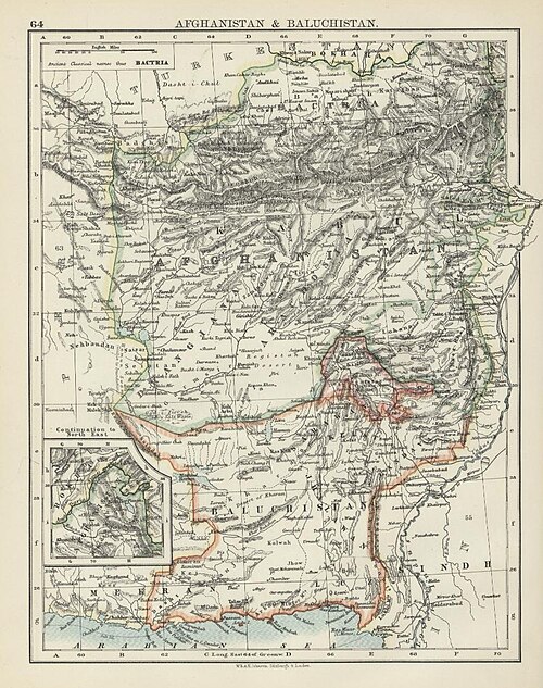 Afganistán a Balučistán 1904