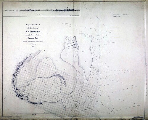 Trigonometrický plán Al Bidda 1823