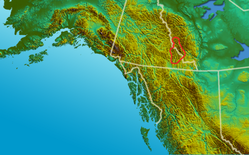 Logan Mountains reliéf