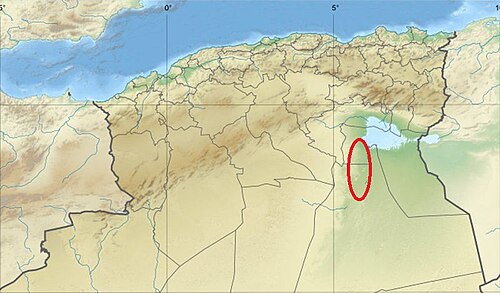 Severní Alžírsko - Reliéf Oued Righ