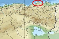 Severovýchodní Alžírsko - Reliéf Massif Collo