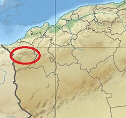 Alžírsko Mont Tlemcen reliéf