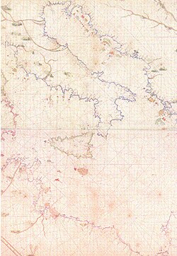 Mapa Itálie s městy a hrady od Alího Macara Reise