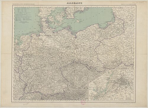 Německo. Univerzální atlas Vivien de Saint-Martina