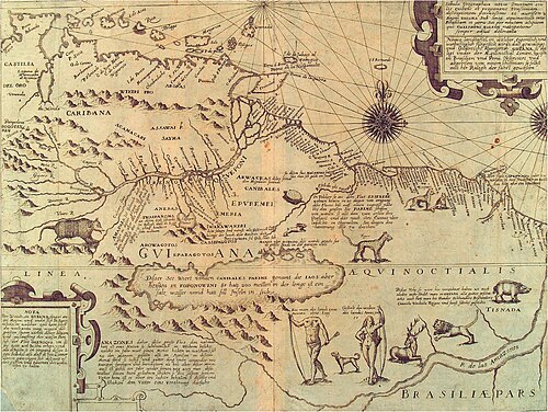 Amazonaska mapa Bry 1599