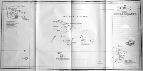 Mapa Tonžských ostrovů