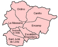 Andorské okresy