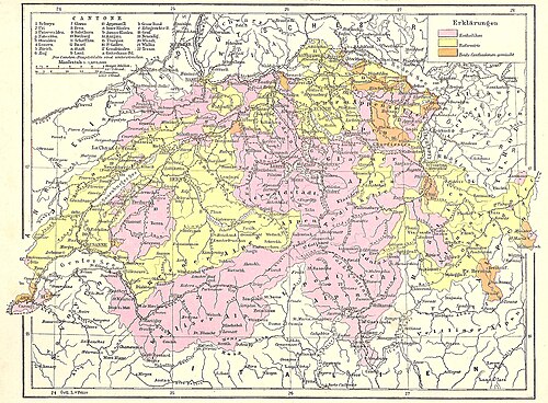 Andreeho atlas - Švýcarsko