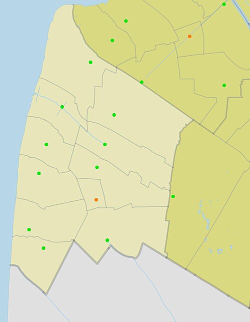 Administrativní mapa okresu An Minh