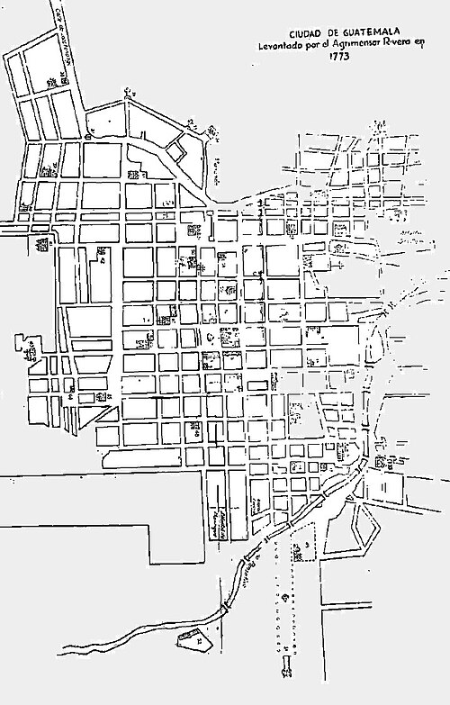 Mapa umístění Antigua Guatemala