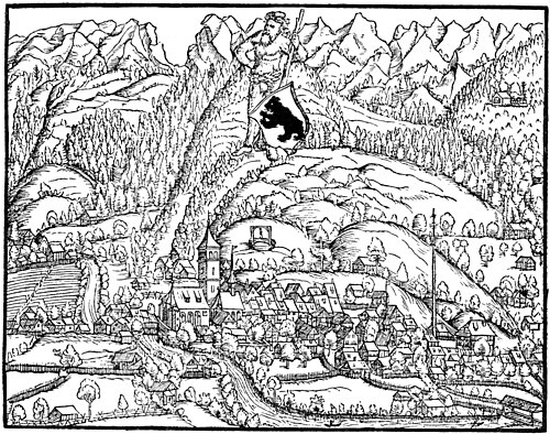 Appenzell - historická mapa