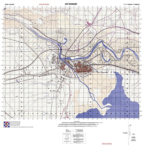 Mapa oblasti Ramádi