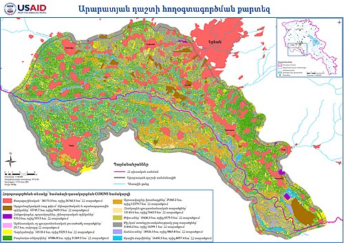 Ararat Valley - Využití půdy ARM
