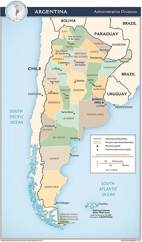 Administrativní dělení Argentiny