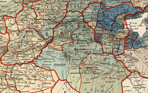 Arménská populace 1896 - Kurdistán