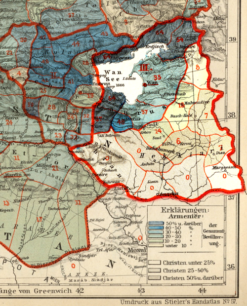 Arménská populace v provincii Van 1896