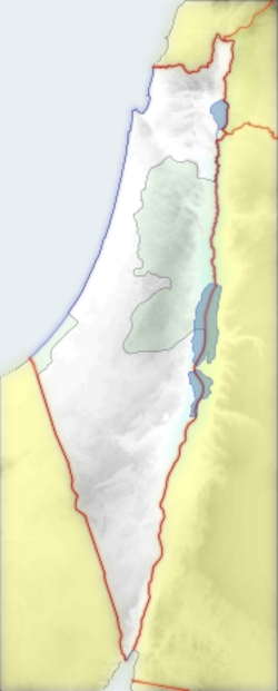 Topografická mapa Izraele