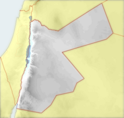 Asendi mapa Jordánska