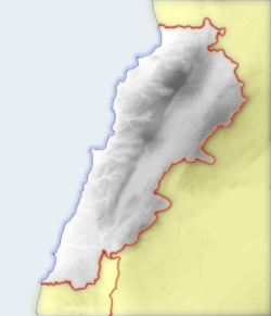 Mapa Libanonu (estonština)