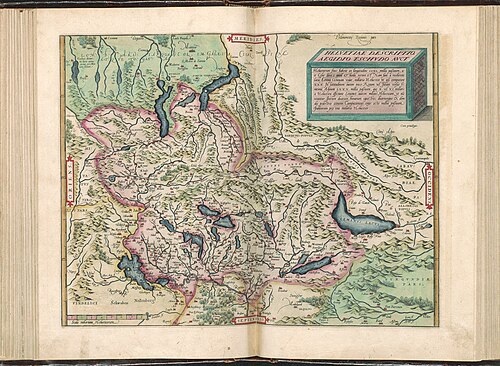 Atlas Ortelius - Švýcarsko