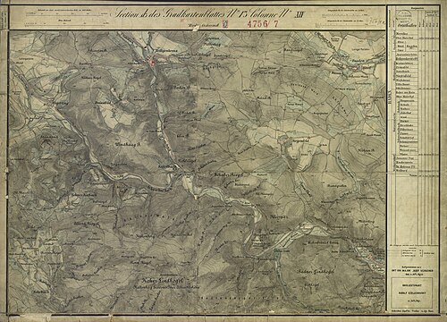 Aufnahmeblatt 4756-4c Heiligenkreuz, Hoher Lindkogel
