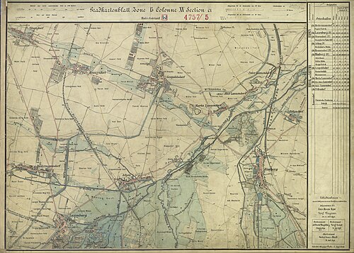 Snímací list 4757-3a Vösendorf, Biedermannsdorf