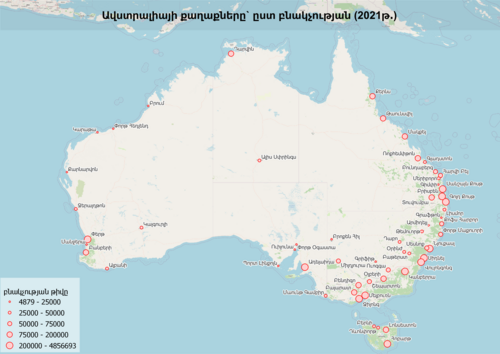 Australská města podle počtu obyvatel