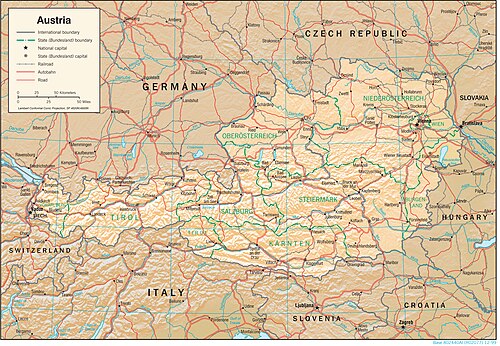 Fyzická geografie Rakouska