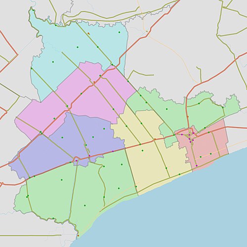 Administrativní mapa provincie Baclieu
