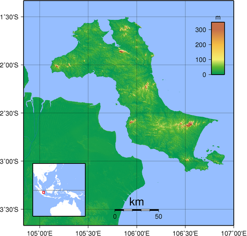 Bangka topografie