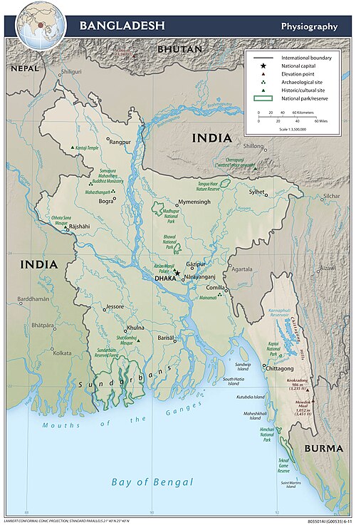 Fyziografie Bangladéše