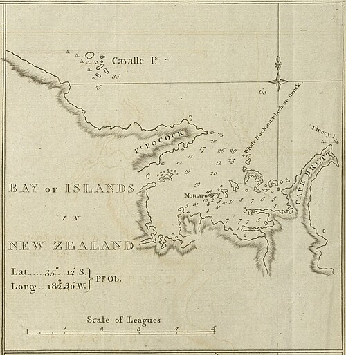 Záliv Islands - James Cook (1773)