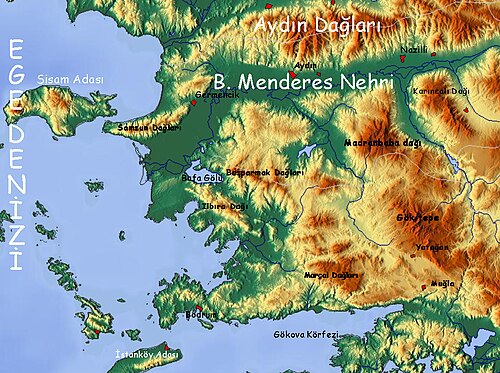 Mapa hor Beşparmak