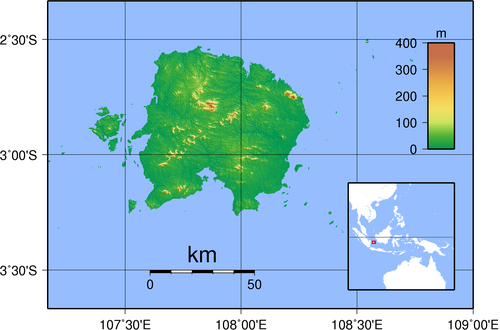 Belitung topografie