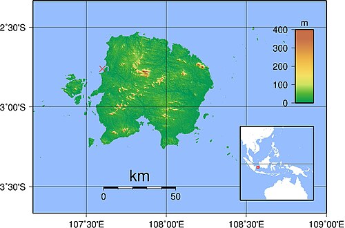 Lokalita vraku lodi Belitung