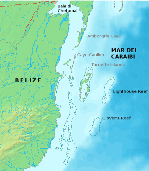 Belize - ostrovy