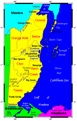 Mapa Belize 2