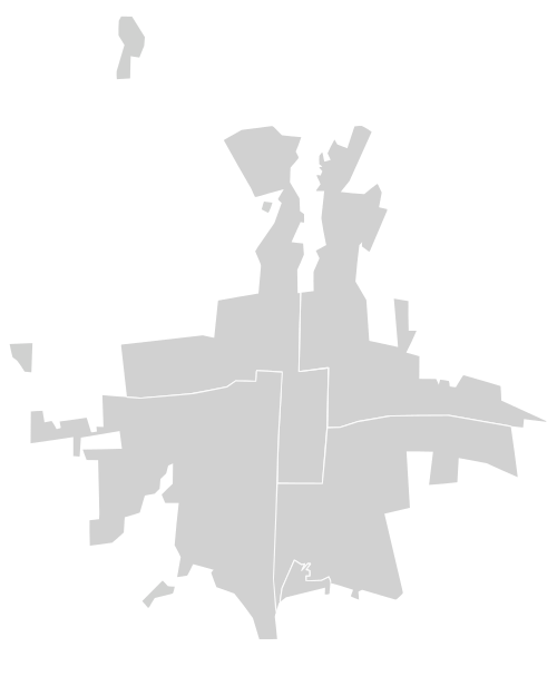 Mapa Biškeku (s okresy)