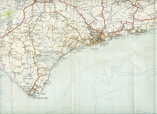 Mapa Bognor Regis (1945)