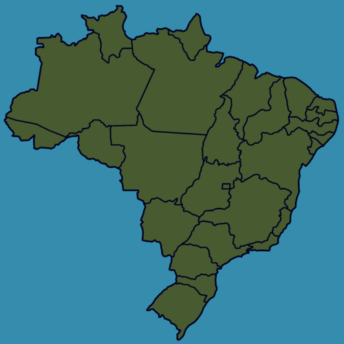 Státy Brazílie - zelená
