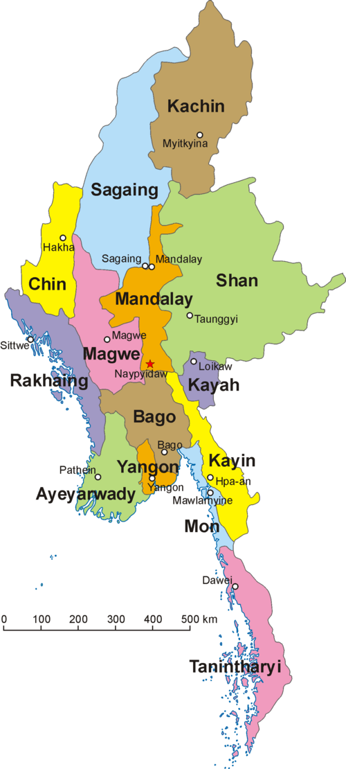Mapa Barmy
